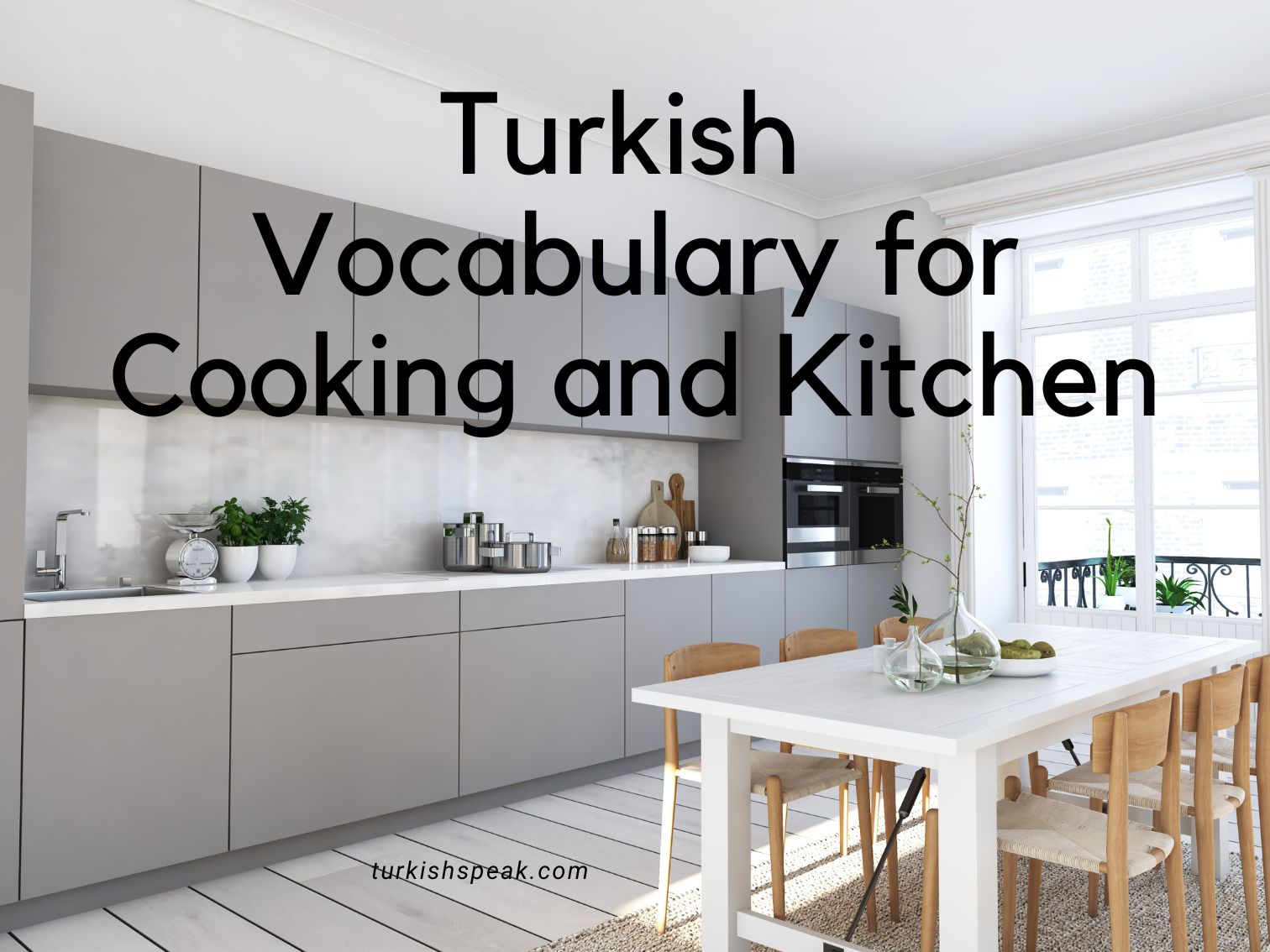 Turkish Vocabulary for Cooking and Kitchen